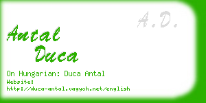 antal duca business card